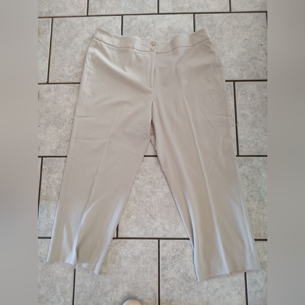 Calvin Klein cream dress pants size 14W Petite